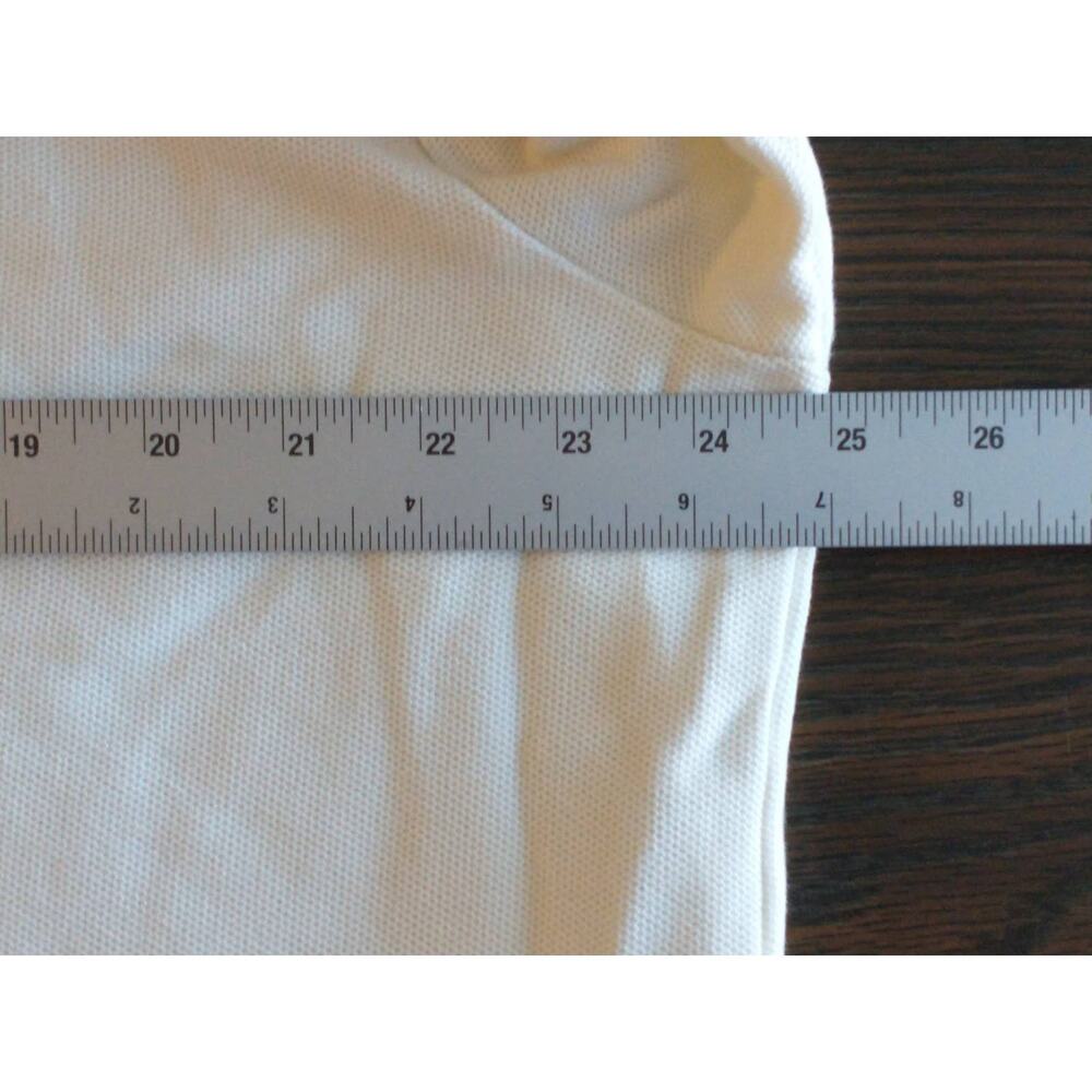 Vintage Polo by Ralph Lauren Mid Sleeve Polo. Men's XL. White. - Picture 4 of 5